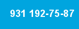 931 192-75-87 931 192-75-87